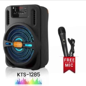 ফ্রি মাইক্রোফোন KTX-1285 সহ ওয়্যারলেস ব্লুটুথ স্পিকার