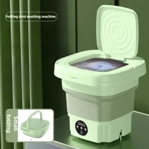 8L Foldable Washing Machine Mini Household Clothes Socks Underwear Cleaning Washer Travel Washing Machine With Drying