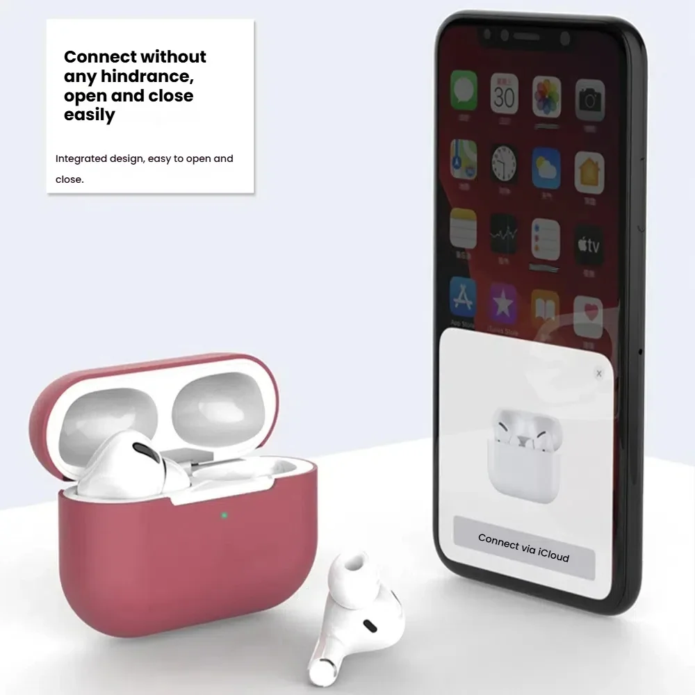 Silicone Case for Apple AirPods Pro 2 Pro2 Cases Wireless Earphone Cover Protect Sleeve Shockproof Covers Headphone Accessories - Image 3