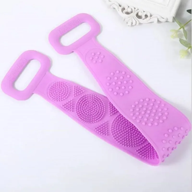1pcs Silicone Scrubber Back Massage Exfoliating Sponge Bathroom Bath Brush Scrub Shower Brush Body Wash Scrub Removal Bath Spong - Image 5