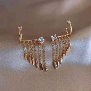 Trendy Geometric Metal Gold Plated Ear Bone