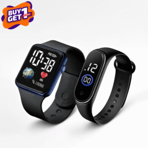 BUY 1 GET 1, Square LED Digital Sports Watch , Water Resistance LED Wrist Watch, COMBO OFFER