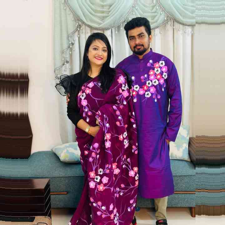 হ্যান্ড প্রিন্ট কাপল সেট