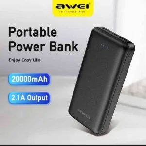 ⚡⚡ Awei P6K 20000mAh Fast Charging Dual USB Port Power Bank Micro USB and Type C Input Power Bank COD