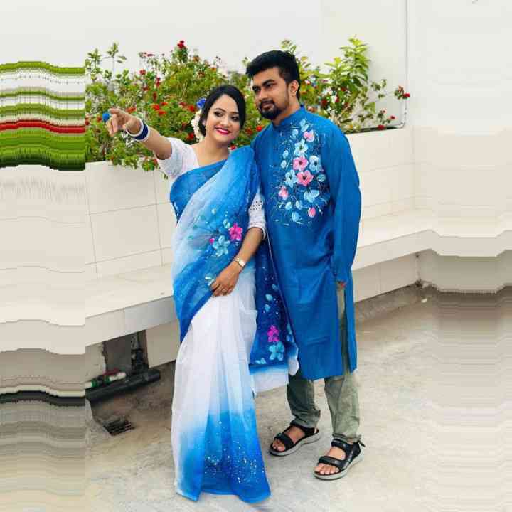 হ্যান্ড প্রিন্ট কাপল সেট - Image 2