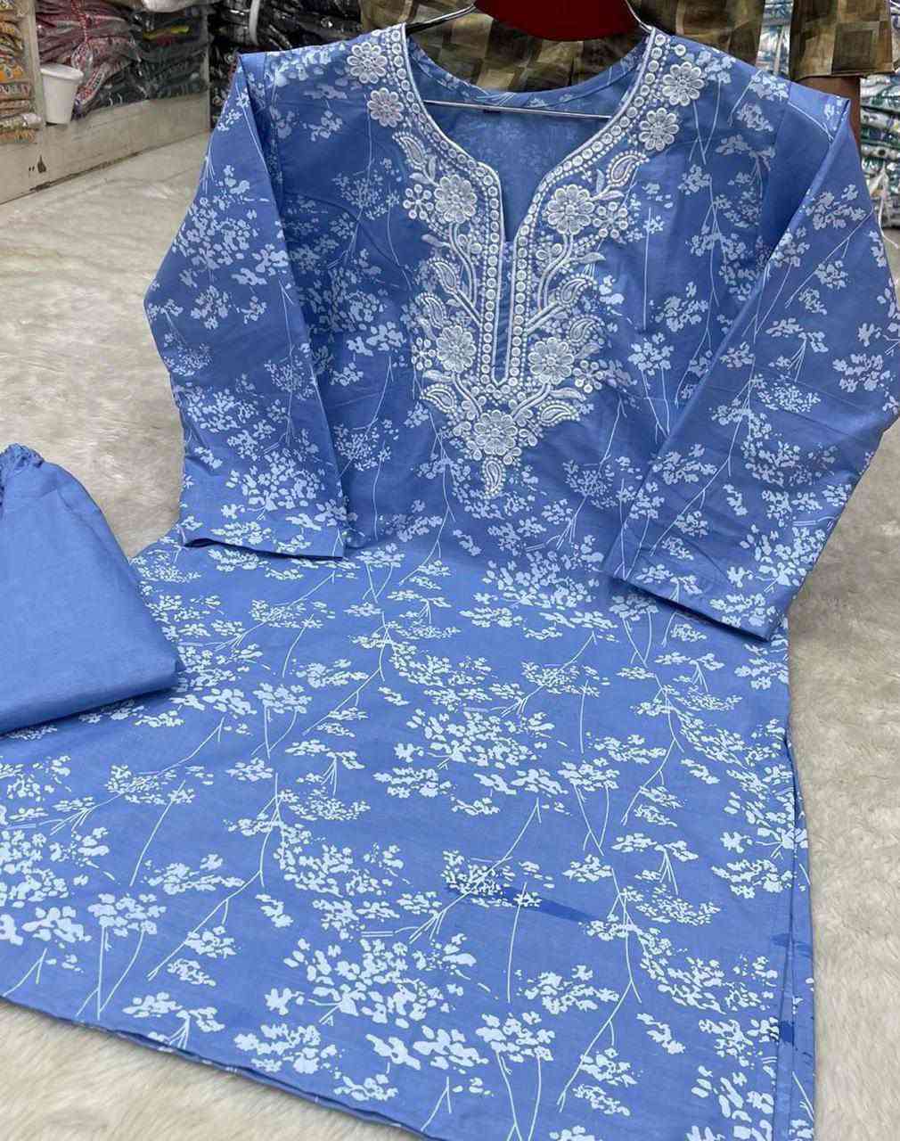 Premium Cotton Embroidery 2 piece(fa)